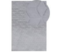 Faux Rabbit Fur Rug 160 x 230 cm Grey THATTA