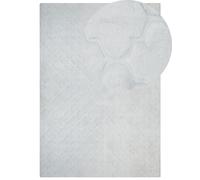 Faux Rabbit Fur Rug 160 x 230 cm Light Grey GHARO
