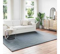 Faux Rabbit Fur Rug 200 x 280 cm Anthracite Polyester Plush Anti-Slip Soft Touch