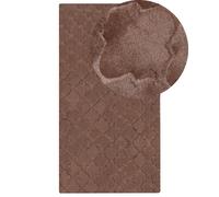 Faux Rabbit Fur Rug 80 x 150 cm Brown GHARO