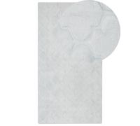 Faux Rabbit Fur Rug 80 x 150 cm Light Grey GHARO