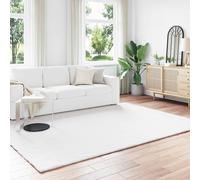 Faux Rabbit Fur Rug White Polyester 200x280 cm Extra Soft Rectangular Warm Cozy