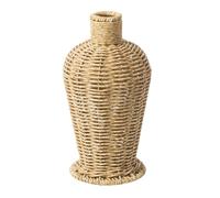 Faux Rattan Weave Vases for Interior Setting Farmhouses Woven Flower Container