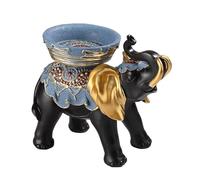 Faux Resin Elephant Figurine - Faux Resin Realistic Animal Decoration, Collecting Elephant Statue | Desk Art Sculpture, Decorative Piece for in