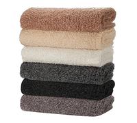Faux Sheep Wool Fleece Fabric,Two Toned Marl in 5 Natural Colors,Sherpa Style Fur Pile Photography Backdrops or Dressmaking Crafts Toy Making,Luxurious Soft Handle,Blankets,Neotrims. Cream,Fat Squ