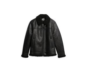 Faux sheepskin aviator jacket Superdry Noir 2XL