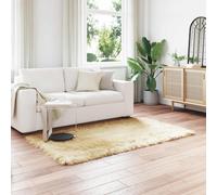 Faux Sheepskin Rug Cream 160x230 cm Polyester Extra Soft Modern Rectangular Cozy