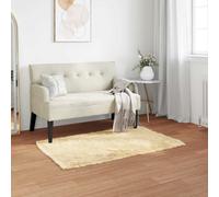 vidaXL Faux Sheepskin Rug, Cream, 60 x 110 cm, Polyester, Living Room: Modern, Minimalist Elegance with Neutral Tones and Functional Furniture for Contemporary Spaces and Relaxation