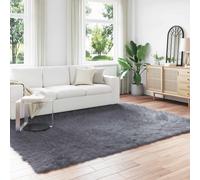 Faux Sheepskin Rug Tafalla Anthracite 200 x 280 cm Polyester