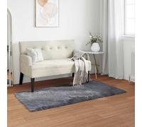Faux Sheepskin Rug Tafalla Anthracite 80 x 150 cm Polyester