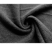 Faux Sherpa Fleece Sheepskin Fabric Material Dark Grey 1Mtr