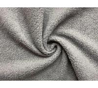 Faux Sherpa Fleece Sheepskin Fabric Material Grey 1Mtr
