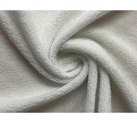 Faux Sherpa Fleece Sheepskin Fabric Material White 1/2Mtr