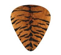 Faux Siberian Tiger Skin,12 Pcs Guitar Pick,3 Different Thickness Plectrums for Acoustic Guitar Bass Ukulele (0.46mm 0.96mm 0.71mm)