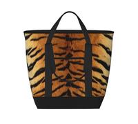 Faux Siberian Tiger Skin,Lunch Bags Large Capacity Insulated Tote Bag For Women Men Work Picnic Travel