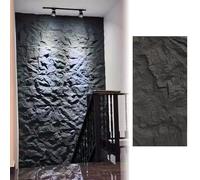 Faux Stone Veneer Wall Panels, PU Wall Art Siding, Realistic 3D Cladding Paneling for Hallway Decor, Textured Wall Covering, Easy Installation, Interior Design Accent