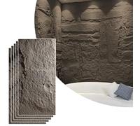 Faux Stone Wall Panel for Exterior and Interior, Waterproof PU 3D Wall Decor, Stacked Stone Siding for Modern and Classic Spaces