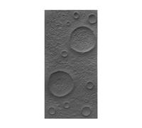 Faux Stone Wall Panel Interior Exterior Wall Decor 3D PU Panel Lunar Surface Texture(Gray B,1PC)