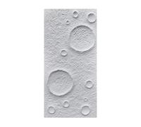 Faux Stone Wall Panel Interior Exterior Wall Decor 3D PU Panel Lunar Surface Texture(White B,1PC)