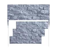 Faux Stone Wall Panels, Artificial Stone Veneer Panels for Exterior and Interior Decoration, 4-Piece Set of Single-Sided Tiles for Living Room and Restaurant Walls