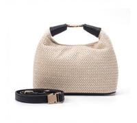 Faux Straw Crossbody Bags for Women, Small Top Handle Purse with Adjustable Strap, Woven Summer Handbag for Beach Vacation, Black, Faux Straw Crossbody Bag