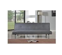 Faux Suede Canterbury Fabric Sofa Bed 3 Seater - Click-Clack Sofa In 4 Colours Grey