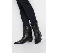 Faux Suede Cowboy Boots Long Tall Sally Black 7