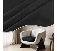 Faux Suede Fabric 1.5x2m 200g/m² Craft Microsuede Panels for Doll Making, Display Padding & Decorative Projects Brown Coffe Black Velvet Fixed-Size Fabric