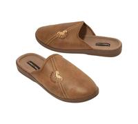 Faux Suede Fleece Lined Slippers Atlas for Men Camel 8