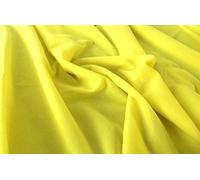 Faux Suede Suedette 100% Polyester Fabric Materia 170g - Yellow, 1Mtr 150cm x 100cm
