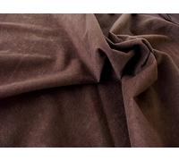 Faux Suede Suedette Fabric Material 170g - Brown, Sample 10cm x 10cm