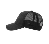 Faux suede trucker cap Atlantis Headwear RAPPER-S Rouge 58 cm