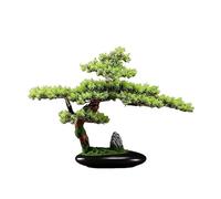Faux Tree Simulation of Welcoming Pine Bonsai Living Room Decoration Creative Office Landscape Chinese Simulation Tree Plant Ornaments Faux Plants Indoor(B)