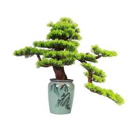 Faux Tree Simulation of Welcoming Pine Ornaments Pine Tree Beauty Pine Bonsai Entrance Hotel Exhibition Hall Decoration Ornaments Faux Plants Indoor