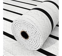 Faux Wood Grain Self Adhesive Wallpaper Wallboard Foam Sound Insulation Vinyl Detachable Waterproof for Home(Color 2)