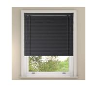 Faux Wood Venetian Blind With Tapes 200Cm Drop 45Cm Wide Slate