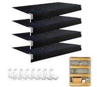 Faux Wood Wire Shelf Covers 18x41 inch 5 Pack Waterproof PVC Rack Covers for Kitchen Pantry Closet & Bathroom 3 Inch Thick Wire Protect