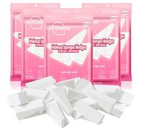 Fauxomor 540 Pcs New Makeup Sponges Wedges for Face Foundation, Latex-Free Triangle Cosmetic Make Up Sponge for Flawless Application and Blending, Beauty Blender for All Skin Types with Ten Pouches