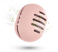 Fauxomor Makeup Sponge Holder,Double-sided 5-line Vented Silicone Beauty Blender Case for Travel,Shatterproof Beauty Blender Holder for All Sponges Sanitary Reuse Easy to Carry,Pink