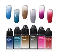 FAVAI 6 Colors Airbrush Gel Nail Polish Set - Fall & Winter Collection (#FW) 6 * 15ml