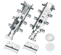 Favengo 2 Pcs Concealed Cabinet Hanger Universal Cupboard Wall Brackets Unit Cabinet Plates Heavy Duty Kitchen Wall Mount Hardware with Cover Cap for Kitchen, Bedroom, Dinining Room, Study