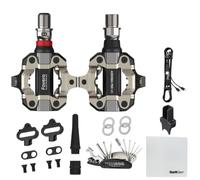 Favero Assioma PRO MX-1 Single-Sided Power Meter Pedals for MTB & Gravel - Precision Cycling Data, Bluetooth/ANT+, Durable & Rechargeable Design with Multi Tool Kit