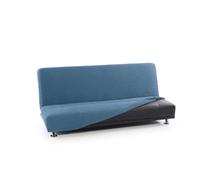 FAVERTI® Click Clack 3 Seater Sofa Bed Cover from 160 to 200 cm | Model NOVELE | Sky Blue | Super Elastic Cover Ideal for Any Sofa Bed | Quality Protector Jacquard Fabric Cotton Feel