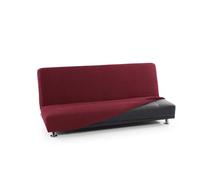 FAVERTI® Click Clack 3 Seater Sofa Bed Cover from 160 to 200 cm | NOVELE Model | Bordeaux | Super Elastic Cover Ideal for Any Sofa Bed | Quality Protector Jacquard Fabric Cotton Feel