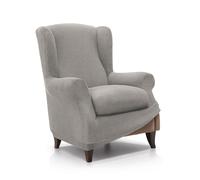 FAVERTI® Elastic Armchair Cover 70 to 100 cm | Royal Model | Light Grey | Adjustable Universal Armchair Cover | Quality Protector Jacquard Fabric Cotton Feel