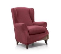 FAVERTI® Elastic Earmuff Armchair Cover from 70 to 100 cm | Royal Model | Dark Fuchsia | Universal Adjustable Armchair Cover | Jacquard Fabric Quality Protector Cotton Feel