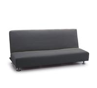 FAVERTI® Elastic Sofa Bed Cover Click Clack Three Seater | Reale Model | Grey | Universal Sofa Bed Cover | Jacquard Fabric Quality Protector Cotton Feel