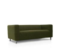 FAVERTI® Super Elastic Sofa Cover Compatible with IKEA KLIPPAN 2 Seater Sofa | Model NOVELE | Grass | Quality Protector Jacquard Fabric Cotton Touch