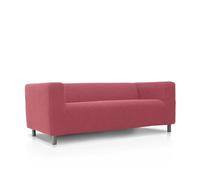FAVERTI® Super Elastic Sofa Cover Compatible with IKEA KLIPPAN 2-seater Sofa | Model NOVELE | Light Fuchsia | Jacquard Fabric Quality Protector Cotton Touch