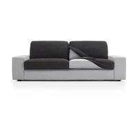 FAVERTI® Super Elastic Sofa Cushion Cover with Measures Between 50-85 cm by 45-70 cm and 10-20 cm High | Model NOVELE | Seat or Back Cover for Armchair or Sofa Dark Grey